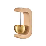 Türgong Aus Holz,Dopamin Magnetische Türklingel,Ladenbesitzer Glocke Zum öFfnen Von TüRen, Magnetische Holz-Türklingel Mit Messingglocke,Willkommenstürklingel Für Tür,Büro,Laden,Café