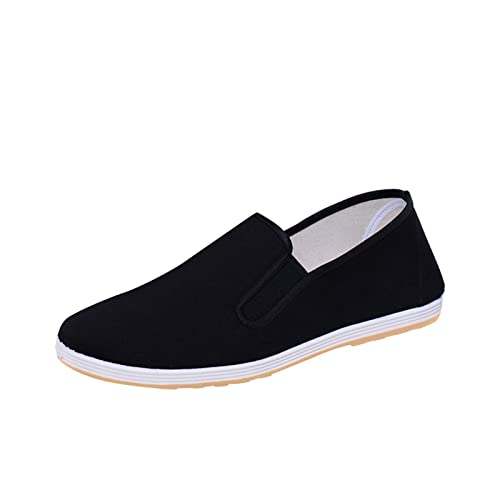 Canvas Schuhe Damen Slip On: Schlupfschuhe Damen Sneaker - Herbstschuhe Ohne Schnürung Flache Freizeitschuhe Weich Leicht Sportschuhe Atmungsaktiv Bequeme Barfußschuhe Segeltuchschuhe