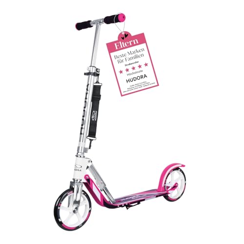 Hudora 2986092800 Big Wheel Alu 8" BigWheel City Scooter, Single, pink, One Size