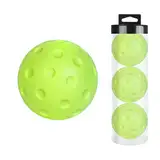Leise Pickleball Bälle – Leise Pickleball-Bälle, 3 leise Pickleball-Bälle zum Üben | Leere Sportbälle für Pickleball 74 mm Bohrkugeln 74 mm
