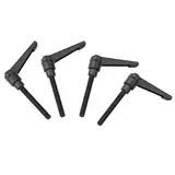 KIMISS 4pcs Metallmaschine, Fixiergriff M8 Männlicher Faden Industrielles und Wissenschaftliches Klemmhebel 60 Mm (Schraubenlänge 20mm)