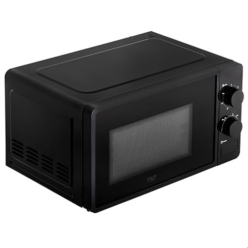 ADLER Mikrowellenherd mit Backofen 20 L, Schwarz