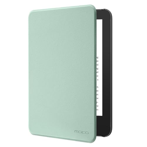 MoKo Hülle für 6" Neu Kindle (11. Generation, 2024/2022), Leichte Schutzhülle mit Auto Schlaf/Wach Funktion Smart Cover für Kindle 2024/2022 11. Generation e-Reader, Agaven Grün