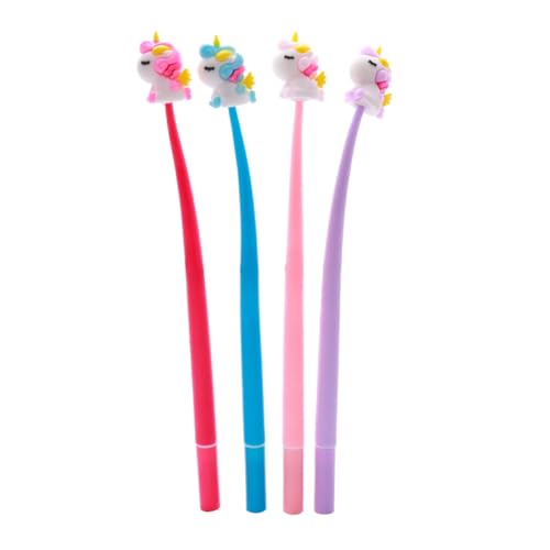 Lustige Cartoon-Kugelschreiber in Einhornform, Cartoon-Kawaii-Schreibkugelschreiber-Set für Schule, Weihnachten (10)