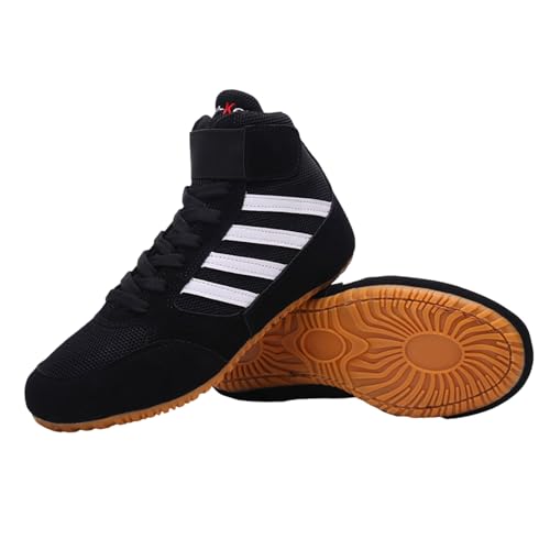 Wrestling Schuhe Boxstiefel für Männer Frauen,Boxschuhe für Teenager,Ringerschuhe,Boxschuhe,Boxstiefel,Indoor Trainingsschuhe Fitness Kampfsportschuhe,Weicher Stoff,Anti Rutsch