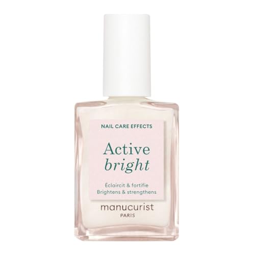 MANUCURIST Nagellack zur Aufhellung von Nägeln, Hellweiß, Bio-Säumung: Zitrone, Linde, Vitamin E, extra starker Nagellack, transparenter weißer Lack – Weißer Nagellack