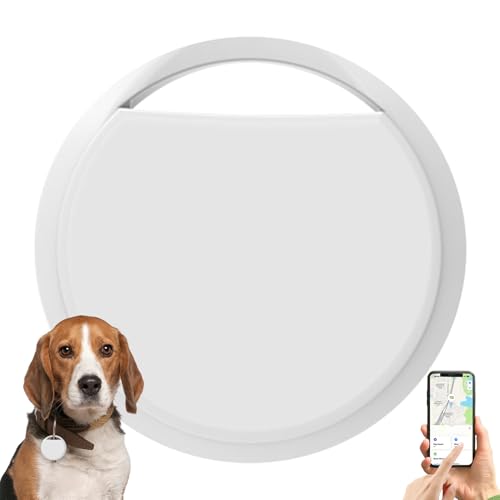 Smart Tag Ortungsgerät für Haustiere und Gegenstände, leichtes Gerät mit großer Reichweite und austauschbarer Batterie für Halsbänder von Hunden, Katzen, Welpen