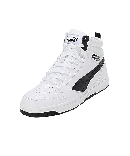 PUMA Unisex Rebound V6 Turnschuhe, Puma White Puma Black, 45 EU