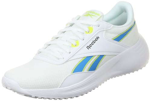 Reebok Herren LITE 4 Sneaker,White Kineticblue Acid Yellow,43 EU