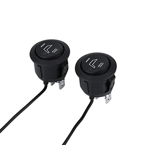 2 Stück Auto Sitzheizung Schalter, Universal Auto 12V 3 Polig Runde Sitzheizung Schalter für Sitze - Auto, Motorrad, RV, Boot, SUV, LKW