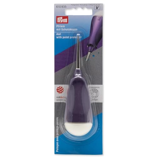 Prym Awl Ergonomic, pflaumenblau/weiß, One Size