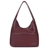 GSenhui Umhängetasche Vintage Leder Beuteltasche Retro Schultertasche Achselhöhle Tasche Tragetasche Vintage Große Kapazität mit Magnetische Schnalle Hobo Tote Bag Braun