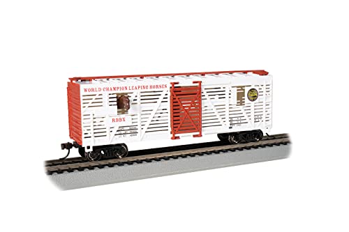 Bachmann Züge - Ringling BROS. und Barnum & Bailey ™ - Animiertes Pferdeauto - Weiß - HO Scale