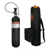 TUXING 3L 4500psi Carbon Fiber Air Tank (Leere Flasche) Paintball-Füllstation mit Zwei Manometern und 24-Zoll-Hochdruckschlauch, Tasche