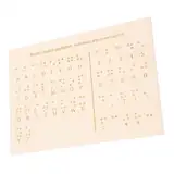 Gogogmee Blindenschrift Lernausrüstung Blinde Nummerntafel Braille Buchstaben Lerntafeln Braille Lerntafel Holz Brailletafel Blinde Menschen Die Blinden Menschen Das Wesentliche