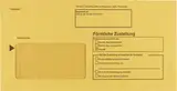 Innere Postzustellungs-hülle mit Einsteckschlitz für förmliche Zustellungen/Nassklebend mit Fenster/Recycling gelb / 1000 Stück