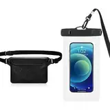 BNGXR wasserdichte Tasche, Beutel Bauchtasche Schutzhülle, wasserdichte Handyhülle Unterwasser, Wasserdichter Beutel, Schutzhülle mit IPX8 Handytasche für Wassersport, Schwimmen, Strand, Bootfahren