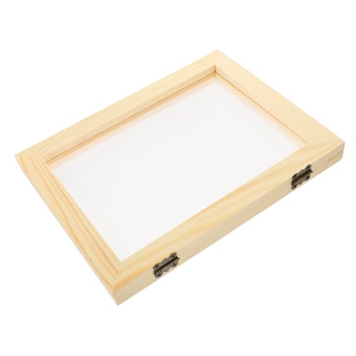 HOODANCOS Papierbastelwerkzeuge Holzrahmen-Set Für Die Rahmenherstellung Siebdruck Papierherstellung Form Und Deckle