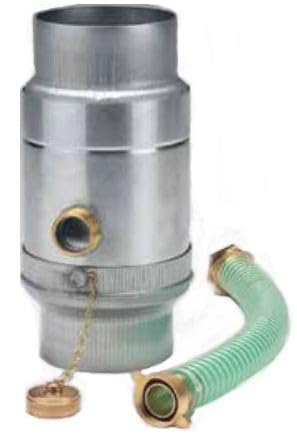 Wassersammler mit Set Titanzink in den Größen 76, 80, 87 und 100 mm (80 mm)