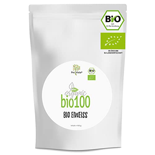 ProVista Bio Protein Natural - Eiweiss-Shake - Micellar Casein aus Bio-Milch ohne künstliche Zusatzstoffe 900g (Bio Casein)