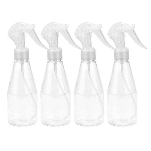 Ehuihuan 4 Stück 200ml Sprühflasche, Sprühflasche Klein, Zerstäuber Sprühflasche, Wiederverwendbar Wassersprühflasche, Geeignet Für Pflanzen, Blumengärten und Möbelreinigung