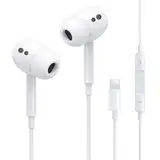 iPhone Kopfhörer mit Kabel【MFiZertifiziert】In-Ear Kopfhörer mit Kabel Mikrofon und Lautstärkeregler,HiFi Audio Stereo Ohrhörerl für iPhone 14/13/12/11/XS Max/XR/8/7 Kompatibel mit allen iOS-Systemen