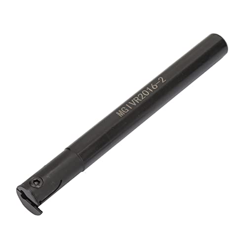 MGIVR2016 2 CNC-Werkzeughalter mit Hoher Zugfestigkeit für Bearbeitungseffekt für Legierung, Stahl, Schwarz 16 Mm 2 Mm