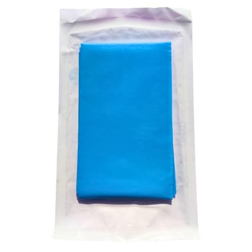 AlmaMedical Chirurgisches Steriles Tuch aus TNT 50 x 75 cm, Einweg-Tuch, wasserdicht, in Verbindung mit TNT + PE