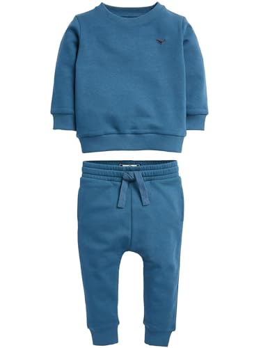NEXT Rundhalspullover und Jogginghose aus Jersey im Set Blau Mittel 4-5 Jahre