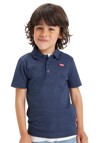 Levi's Garçon Back Neck Tape Polo Jungen Lvb Nackenband-Poloshirt 9ea893 Polohemd, Dress Blues, 12 Jahre, Blau