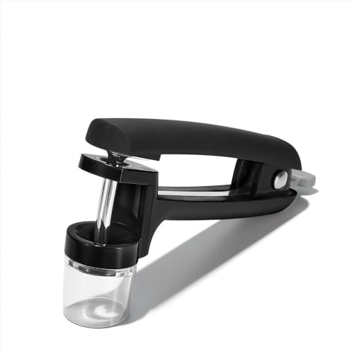 OXO Good Grips Kirschkernentsteiner / Olivenentkerner aus Edelstahl, schwarz