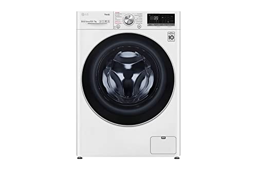 LG V7WD107H2E, Klasse E, Frontlader-Waschtrockner 10,5 - 7 kg, 1400 U/min, AI Direct Drive, Wi-Fi, Tiefenreinigung mit Dampf, TurboWash, Größere Kapazität, 62 x 60 x 85 cm ꟷ Weiß