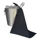 BOTTLECLOTHS - Catering Collection, Flaschentuch für Eiskübel, Polycotton, 42 cm, Eckloch, genähter Kreis (Schwarz, 1 Stück)