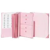 Dokumenten-Organizer-Folio Mit Etiketten, Schnelle Und Einfache Aufbewahrung Und Zugriff Auf Wichtige Dokumente, For Die Arbeit Im Büro Und In Der Schule(C Pink 1 Pack)