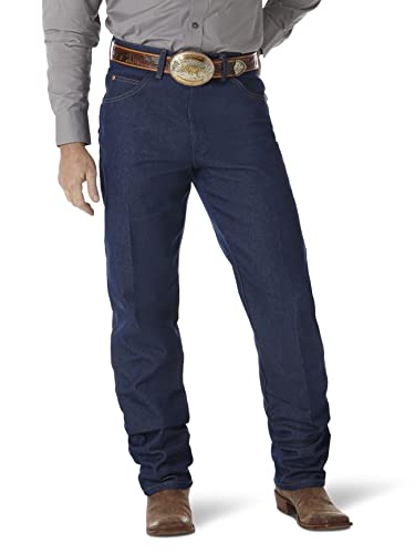 Wrangler Herren-Jeans mit Cowboy-Schnitt, lockere Passform, Indigo starr, 36W / 34L