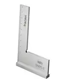 Schlosserwinkel 90° Holzbearbeitungswinkel, mit Messlineal (cm), geeignet für präzise Arbeiten an Metallkonstruktionen und Werkstätten 100X70mm (1)