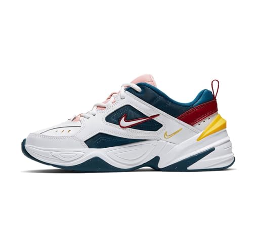 Nike Damen M2k Tekno Leichtathletikschuhe, Mehrfarbig (Blue Force/Summit White/Chrome Yellow 402), 38.5 EU