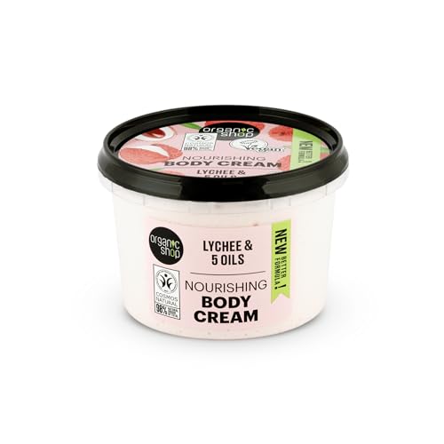 Organic Shop, Body Cream Pink Lychee Lychee 5 Oils 250ml, Lavendel, 250 ml