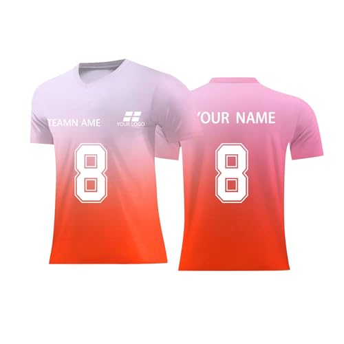 Custom American Football Spieltrikots mit Name Nummer Logo Personalisiert Football Jersey für Kinder Erwachsene Personalisierte Trikot T-Shirt Junge Mädchen Herrn Damen Sport T-Shirt Uniform