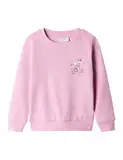 NAME IT Mädchen Nmfvasacha Ls Unb Sweatshirt, Pastel Lavender/Print:Love, 104 EU