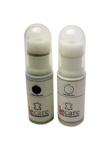 Hebold Schuhmacherei Sohlenrandfarbe-Set 25 ml Schwammaufträger mit Baumwolbeutel: Farbe: Schwarz/Weiß