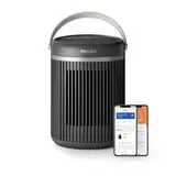 Philips 3000 Series Energy Efficient Connected Fan Heater 2000W, bis zu 50% Energieeinsparung mit Eco AI, leise 24 db(A), 5 Sicherheitsfunktionen, 45°-Oszillation, dunkelgrau (CX3120/01)