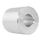 D´s Items® | Abstandhalter für M10 | 24x10,5x20 - Aluminium - [1 Stück] - | Schildhalter | Distanzbuchse | Distanzrohr | Distanzstück | Abstandsbuchse | Distanzhülse