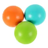 VANZACK 3pcs Outdoor Krocketbällchen Ersatz 7 cm Holz Rasenspiele Ball Bunte Krocket Set Bälle Für Familien Hinterhof Spaß Freizeitsportarten