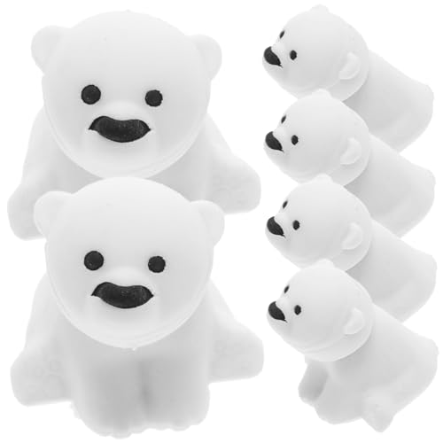 NUOBESTY 20 Stücke Nette Radiergummis Eisbär Form Gummi Radiergummi Kinder Studenten Schulpartei Bevorzugt