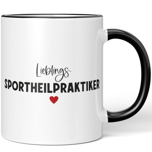 JUNIWORDS Tasse, Lieblings-Sportheilpraktiker, Schwarz (7769249)