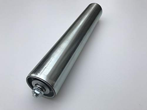 Tragrolle Tragrollen Rollen aus Stahl mit Stahlachse für Rollenbahn Ø 50 mm (Länge: 300 mm)