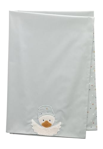 UV Decke Ente Edda Lou, Schmusedecke zum Wenden mit UV 50+, 70 x 100 cm,