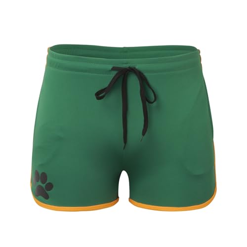 QWUVEDS Kurze Hosen Herren Männliche Sommer-beiläufige Lauf-Fitness-Cargo-Shorts, Coole Outdoor-Trainings-Strand-Quarter-Hosen Herren Shorts Cargo Badeshorts Herren Sporthosen Herren Kurz (Green, XL)