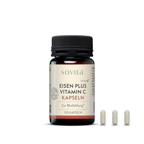 sovita Eisen Plus Vitamin C Kapseln, Nahrungsergänzungsmittel, 150 Kapsel